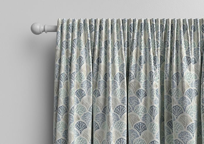 Foxley Faux Silk, Marine - Made to Measure Curtain - Image 10